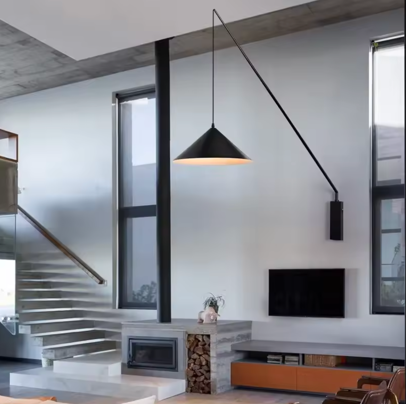 Modern Adjustable Wall Light with Long Arm