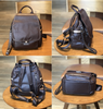 Brown Leather Backpack for Women with Laptop Space