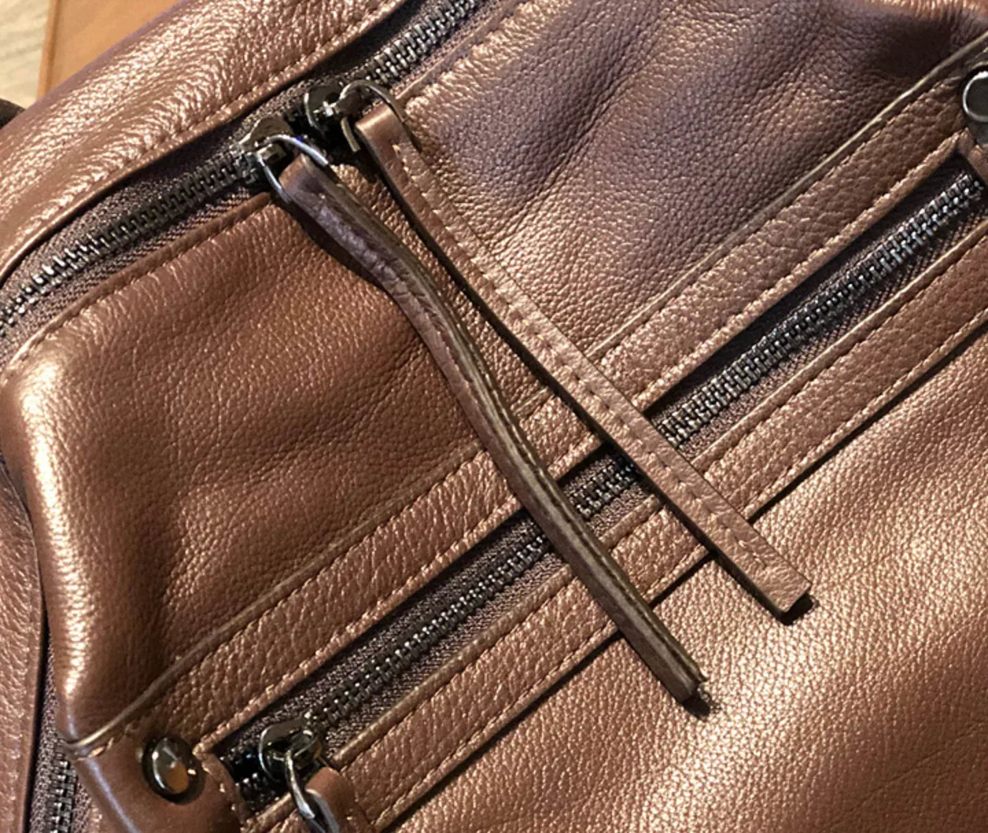 Brown Leather Backpack Women Backpack for Travel