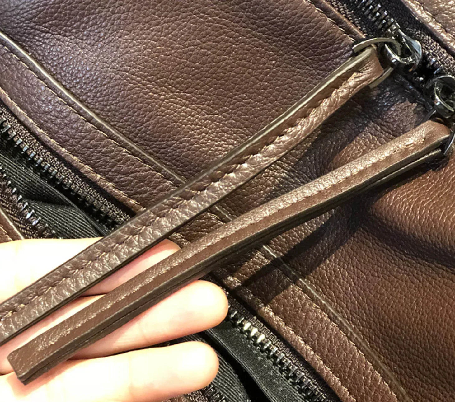 Brown Leather Backpack Women Backpack for Travel