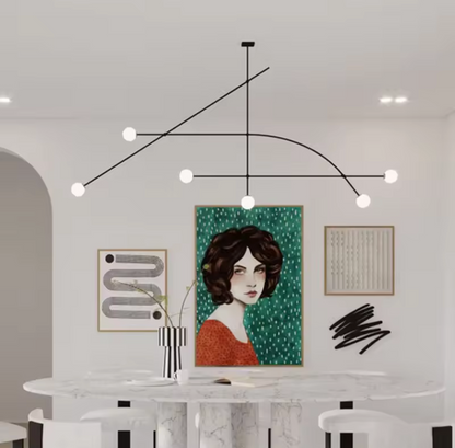 Modern Geometry LED Ceiling Chandelier Light