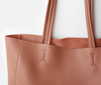 Women Leather Tote Bag Office Shoulder Purse