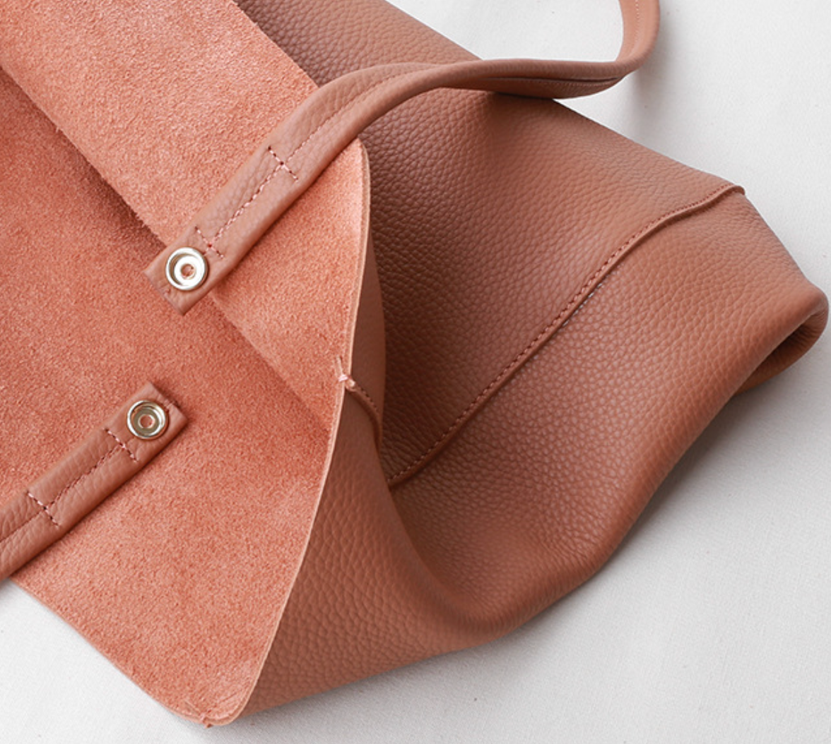 Women Leather Tote Bag Office Shoulder Purse