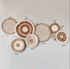 Handmade Boho Raffia Wall Hanging Rustic Straw Art