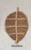 Handmade Boho Raffia Wall Hanging Rustic Straw Art