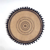 Handwoven Jute Table Mats with Mandala Fringe
