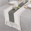 Jacquard Cotton Boho Table Runner for Wedding Decor
