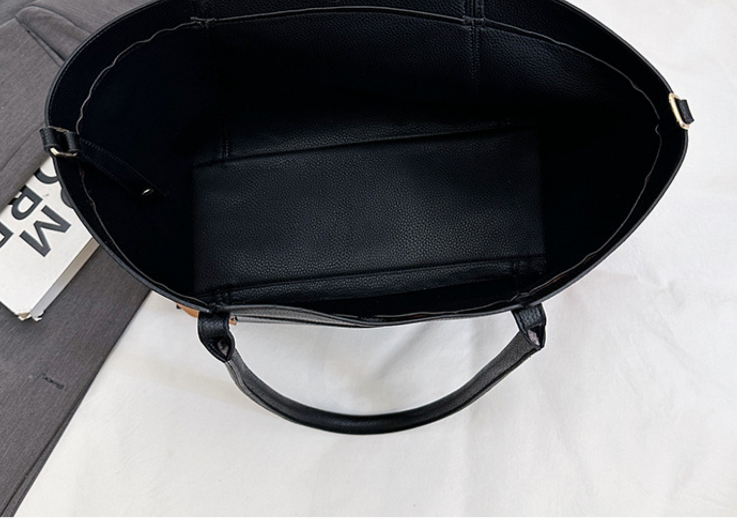 Large Suede Leather Tote Bag for Women