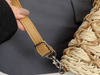 Woven Beach Summer Tote Bag with Bamboo Handles
