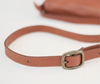 Genuine Brown Leather Crossbody Purse for Work & Office
