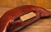 Men's Genuine Leather Crescent Chest Bag
