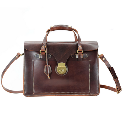 Leather Business Travel Shoulder Bag