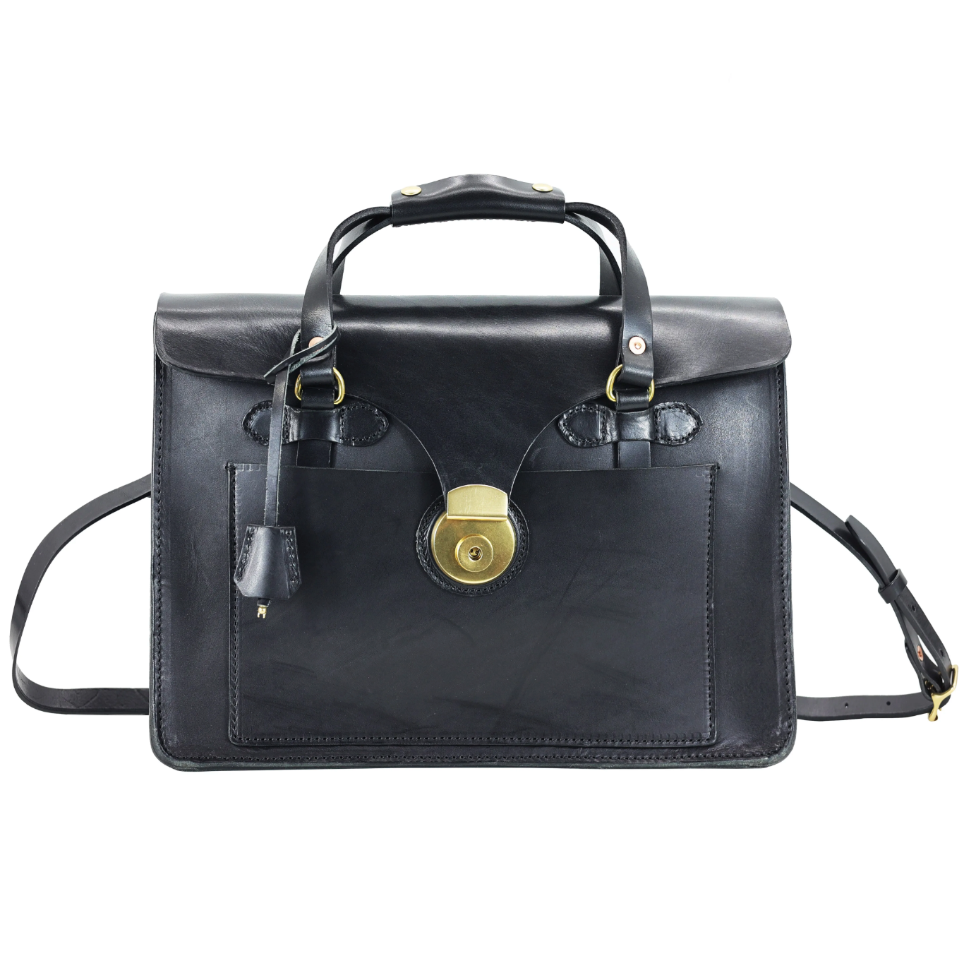 Leather Business Travel Shoulder Bag