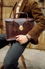 Leather Business Travel Shoulder Bag