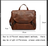 Retro Handmade Brown Leather Crossbody Bag