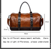 Handmade Brown Leather Travel Duffle, Gym & Overnight Bag