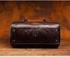 Handmade Brown Leather Travel Duffle, Gym & Overnight Bag