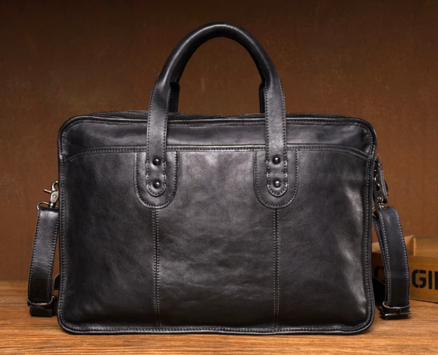 Business Leather Briefcase Men’s Shoulder Bag