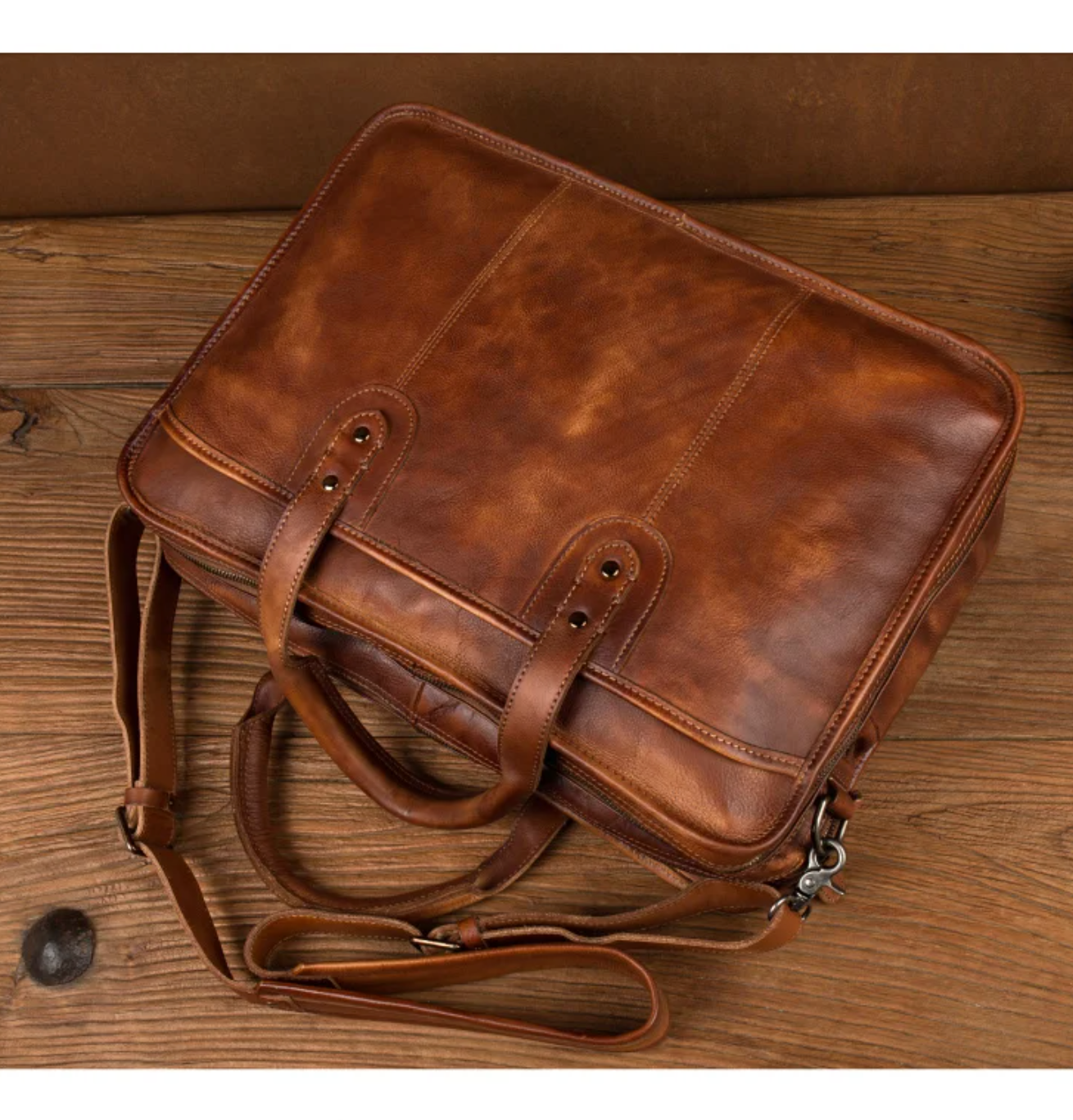 Business Leather Briefcase Men’s Shoulder Bag