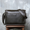 Genuine Leather Crossbody Men's Messenger Bag for Office