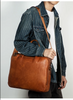 Business Leather Briefcase Men’s Shoulder Laptop Bag