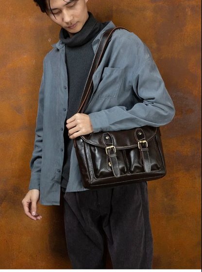 Small Brown Crossbody, Chest, Sling & Satchel Leather Bag