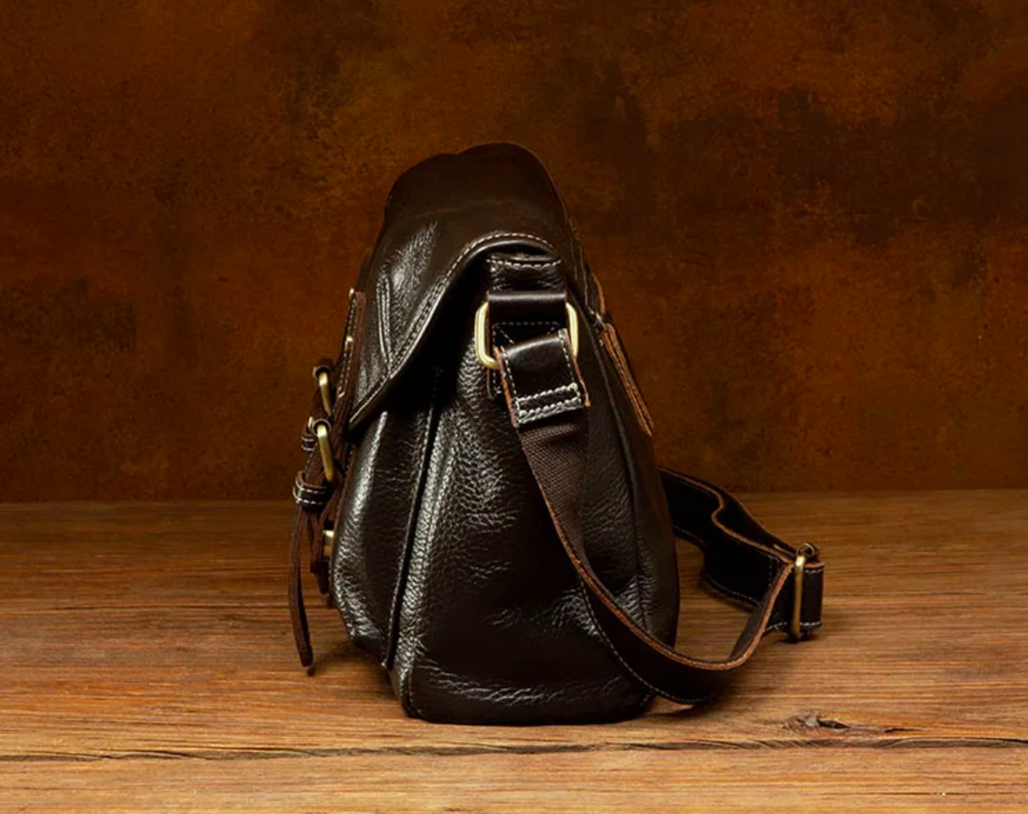 Small Brown Crossbody, Chest, Sling & Satchel Leather Bag