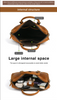 Men's Crazy Horse Leather Business Bag 13.3"