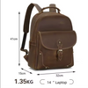 Crazy Horse Leather Travel Backpack For Women