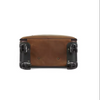 Genuine Leather Trolley Suitcase with Spinner Wheels