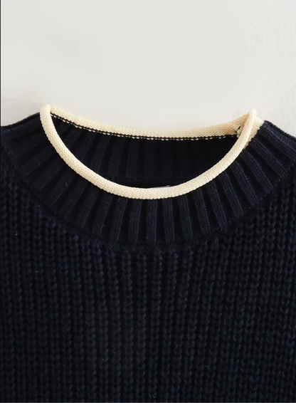 Women’s Black Knit Backless Sleeveless Cropped Sweater Vest