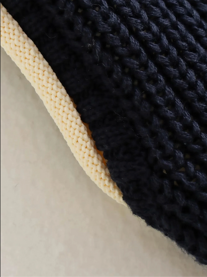 Women’s Black Knit Backless Sleeveless Cropped Sweater Vest
