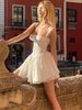 A-Line Flared Cocktail Party Mini Corset Sundress