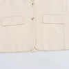 Beige Oversized Blazer Jacket Women Loose Fit Casual Office Wear
