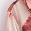 Women's Long Sleeve Floral Shirt Dress with Belt – Button Down Midi Style