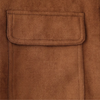 Brown Women’s Faux Suede Shacket Cropped