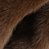 Brown Faux Fur Jacket for Women Cropped Coat