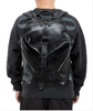 Men’s Leather Backpack with Trolley Sleeve
