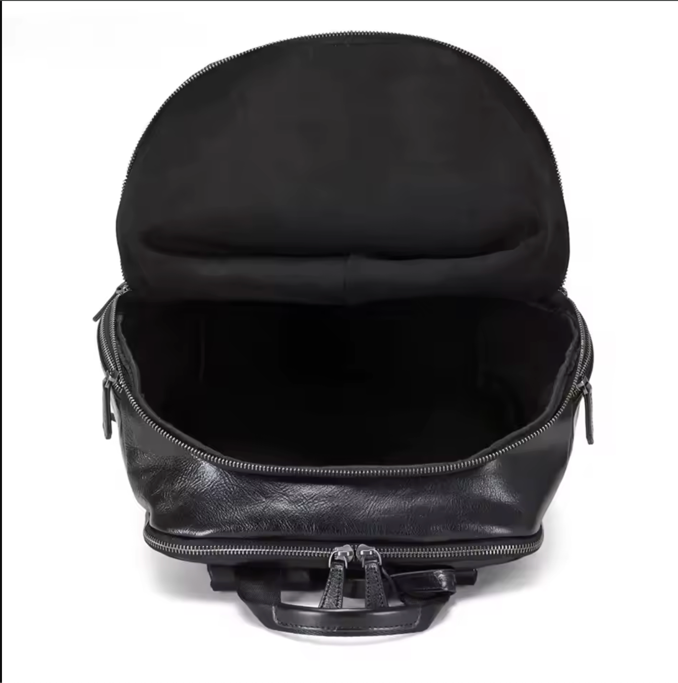 Men’s Leather Backpack with Trolley Sleeve