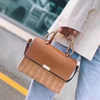 Rattan Women Handbag Wicker Woven Shoulder Crossbody