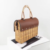 Rattan Women Handbag Wicker Woven Shoulder Crossbody