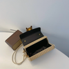 Leather Flap Straw Purses For Summer
