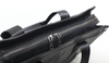 Black Leather Laptop Bag Messenger Shoulder Purse