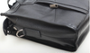 Black Leather Laptop Bag Messenger Shoulder Purse