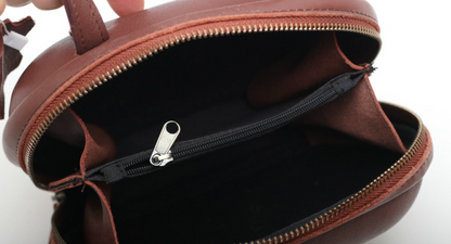 Genuine Leather Box Bag for Women Crossbody