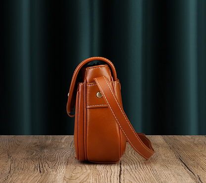 Retro Small Leather Messenger Shoulder Purse