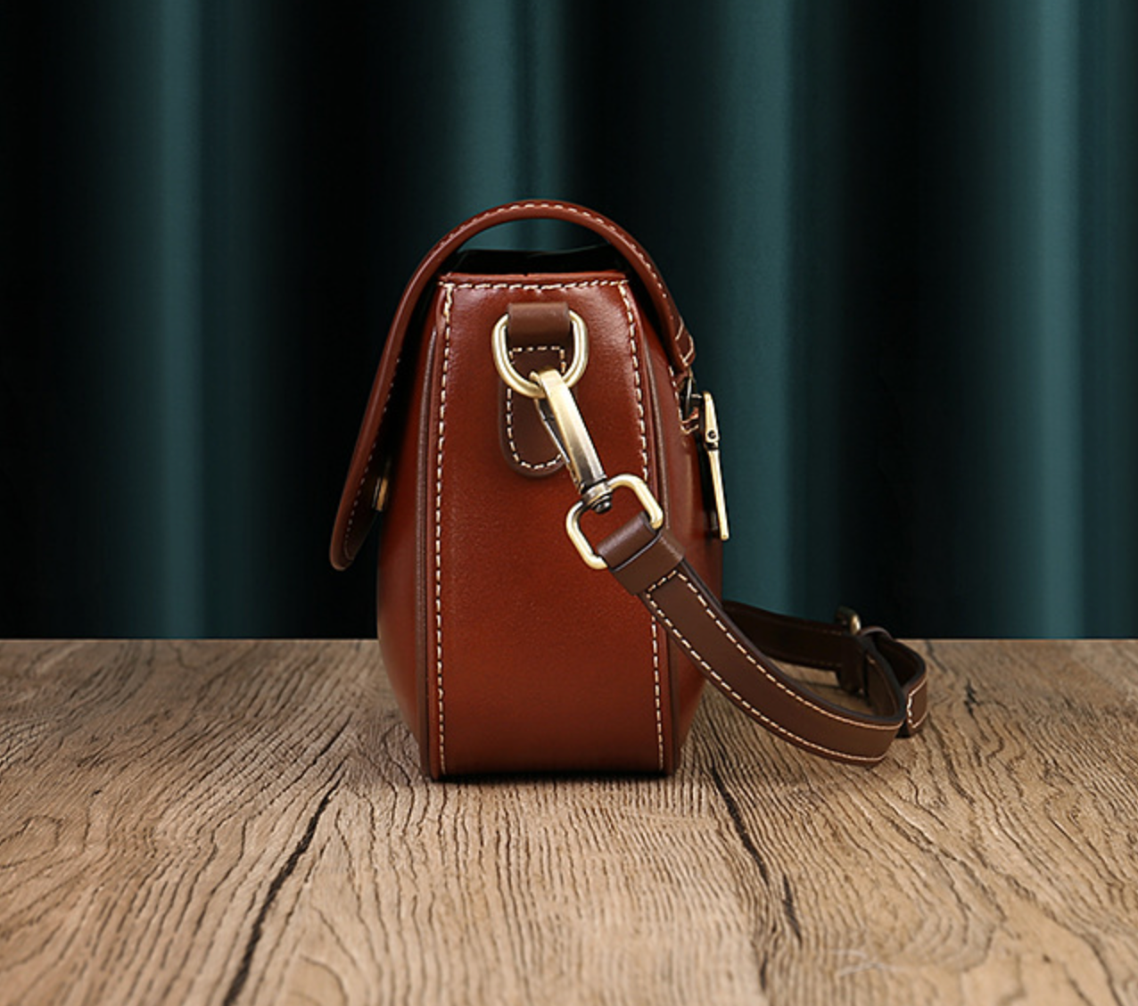 Women Retro Small Square Crossbody Messenger Purse