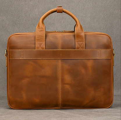 Men’s Genuine Leather Laptop Briefcase Bag