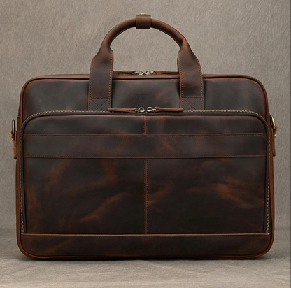 Men’s Real Leather Laptop Bag Briefcase
