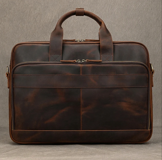 Men’s Real Leather Laptop Bag Briefcase